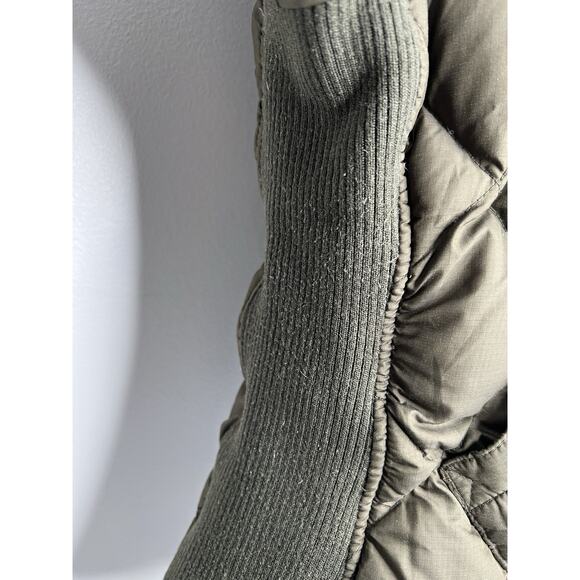 Vintage Bauer Down Eddie Bauer Jacket Green Olive Women's Full Zip Size Large - Picture 8 of 12